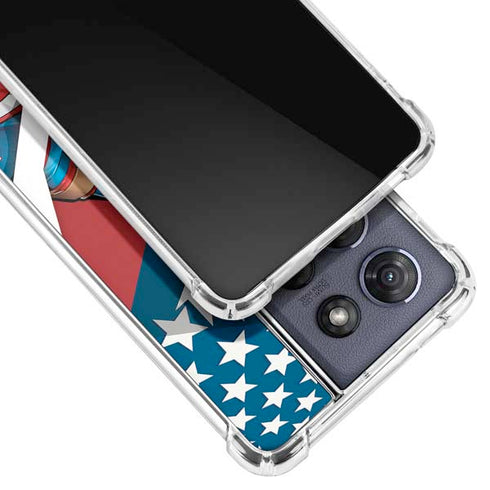 Marvel Captain America Action Pose Moto G Play 5G (2025) Clear Case