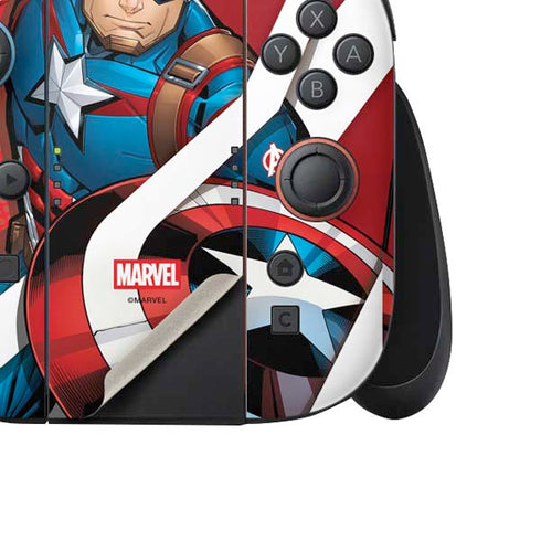 Marvel Captain America Action Pose Nintendo Switch 2 (2025) Joy-Con Controller Skin
