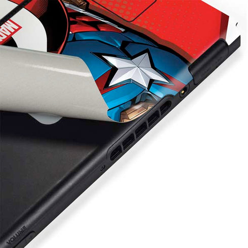 Marvel Captain America Action Pose Nintendo Switch Bundle Skin