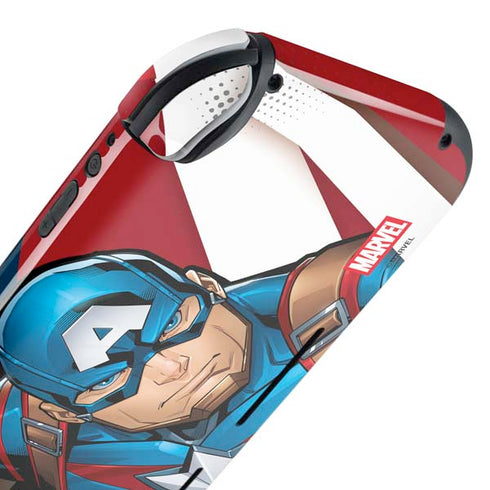 Marvel Captain America Action Pose Nintendo Switch Lite Skin