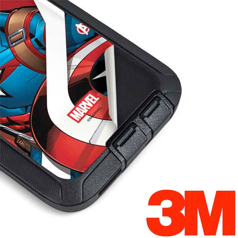 Marvel Captain America Action Pose Otterbox Defender Galaxy Skin