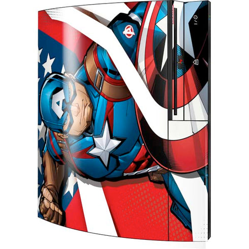 Marvel Captain America Action Pose Playstation 3 & PS3 Skin