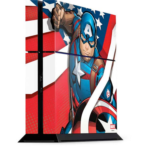 Marvel Captain America Action Pose PlayStation PS4 Skins