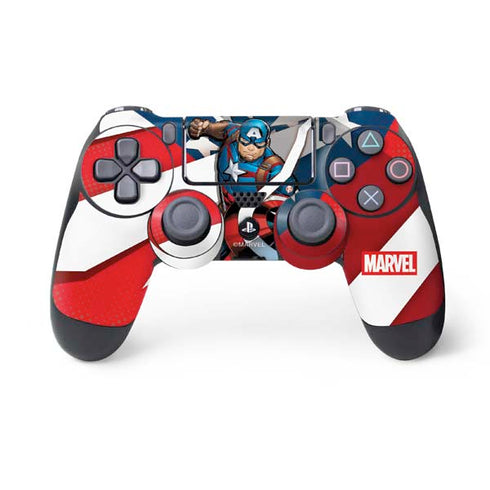 Marvel Captain America Action Pose PS4 Controller Skin