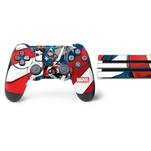 Marvel Captain America Action Pose PS4 Pro Bundle Skin