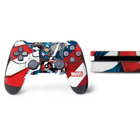 Marvel Captain America Action Pose PS4 Slim Bundle Skin