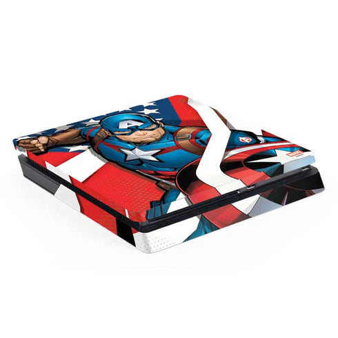 Marvel Captain America Action Pose PlayStation PS4 Skins
