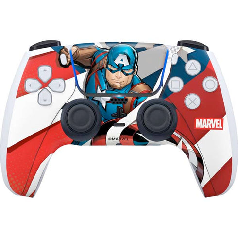 Marvel Captain America Action Pose PlayStation PS5 Skins