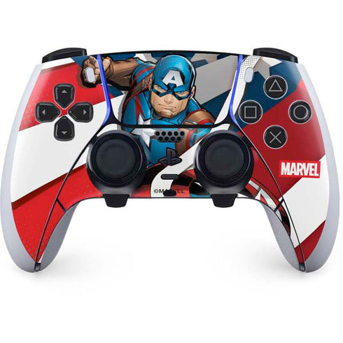 Marvel Captain America Action Pose PlayStation PS5 Skins