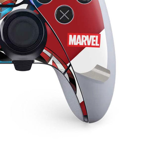 Marvel Captain America Action Pose PS5 DualSense Edge Pro Controller Skin