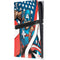 Marvel Captain America Action Pose PS5 Pro Console Skin