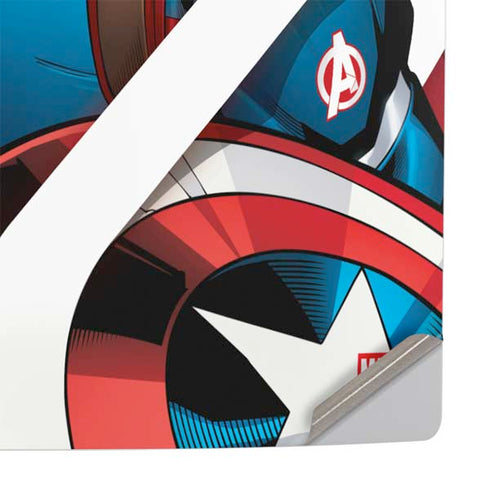 Marvel Captain America Action Pose PS5 Pro Console Skin