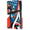 Marvel Captain America Action Pose PS5 Pro Disk Console Skin
