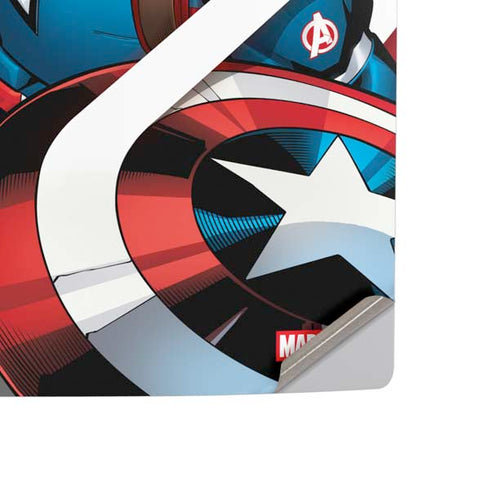 Marvel Captain America Action Pose PS5 Slim Disk Console Skin