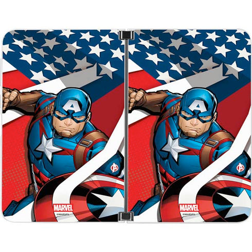 Marvel Captain America Action Pose Surface Duo Skin