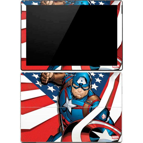 Marvel Captain America Action Pose Surface Pro 4 Skin