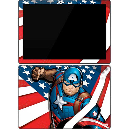 Marvel Captain America Action Pose Surface Pro 7 Skin