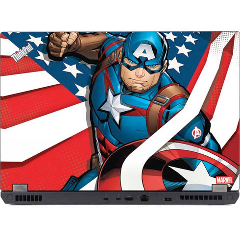 Marvel Captain America Action Pose Lenovo ThinkPad Skin