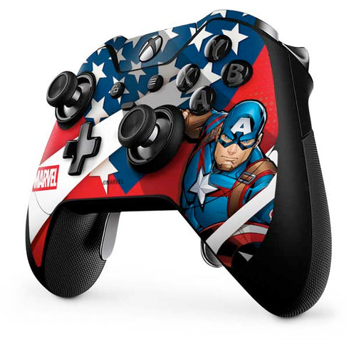 Marvel Captain America Action Pose Xbox One Elite Controller Skin