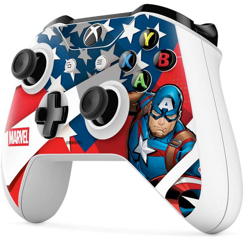 Marvel Captain America Action Pose Xbox One S All-Digital Edition Bundle Skin