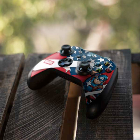Marvel Captain America Action Pose Xbox One S Controller Skin