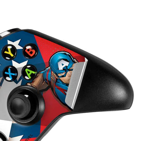 Marvel Captain America Action Pose Xbox One X Controller Skin
