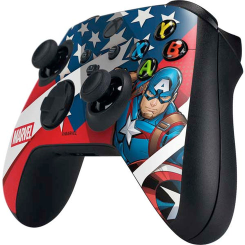 Marvel Captain America Action Pose Xbox Series X Controller Skin