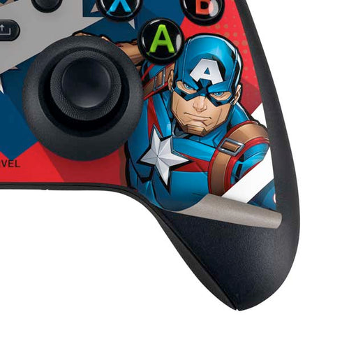 Marvel Captain America Action Pose Xbox Series X Controller Skin