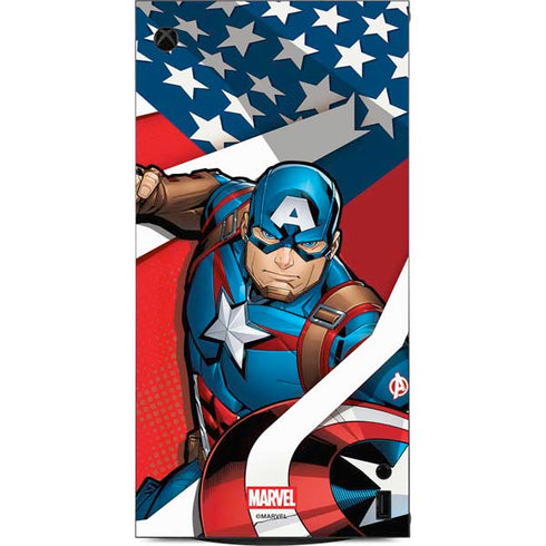 Marvel Captain America Action Pose XBox Series X Digital Edition Console Skin