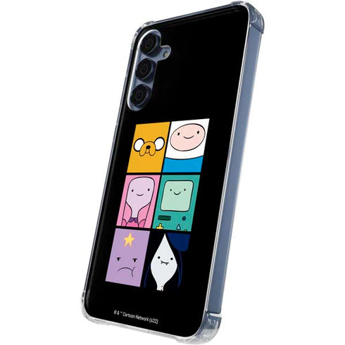 Adult Swim Adventure Time Character Tiles Galaxy A35 5G Clear Case