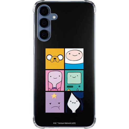 Adult Swim Adventure Time Character Tiles Galaxy A55 5G Clear Case
