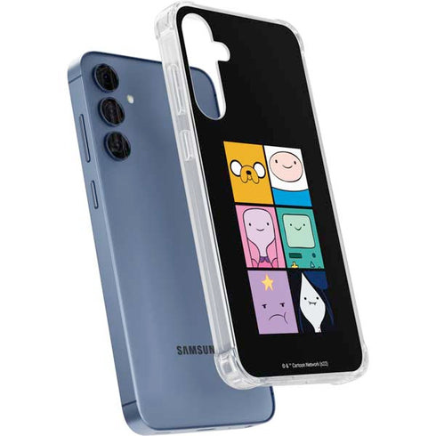Adult Swim Adventure Time Character Tiles Galaxy A55 5G Clear Case