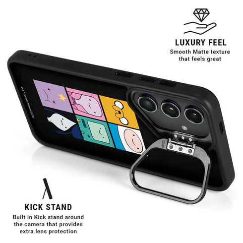 Adult Swim Adventure Time Character Tiles Galaxy S25 Kickstand Case