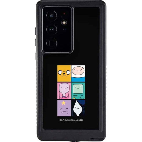 Adult Swim Adventure Time Character Tiles Galaxy S24 Ultra Waterproof Case
