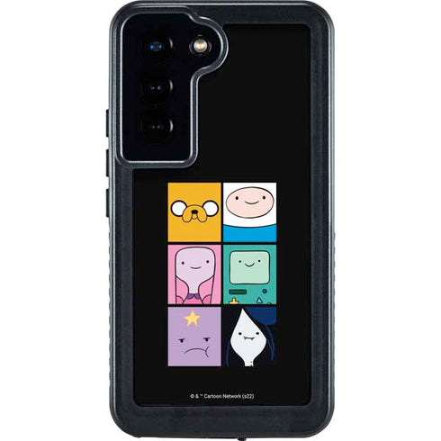 Adult Swim Adventure Time Character Tiles Galaxy S24 Waterproof Case