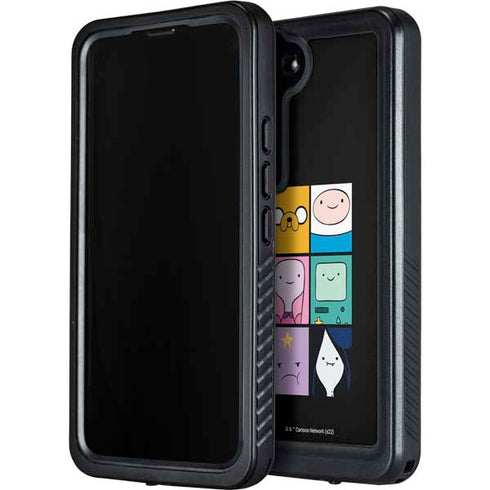 Adult Swim Adventure Time Character Tiles Galaxy S24 Waterproof Case