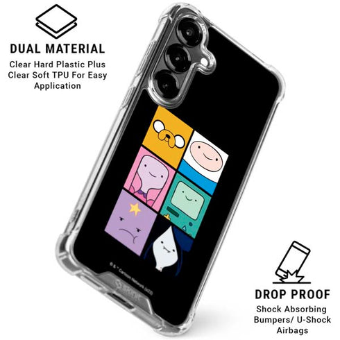 Adult Swim Adventure Time Character Tiles Galaxy S26 Plus Clear Case