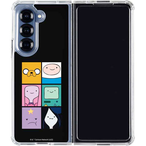 Adult Swim Adventure Time Character Tiles Galaxy Z Fold7 Clear Case