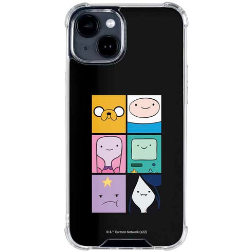Adult Swim Adventure Time Character Tiles iPhone 15 Clear Case