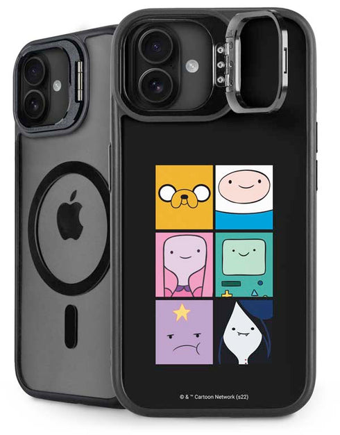 Adult Swim Adventure Time Character Tiles iPhone 16 Kickstand Case