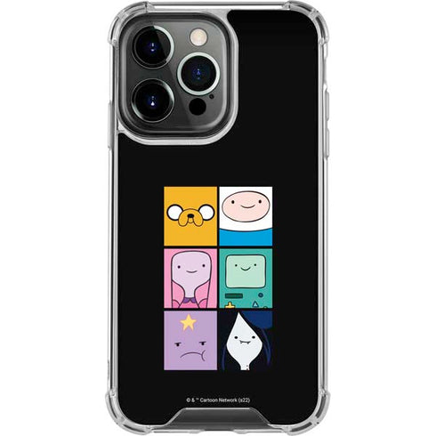 Adult Swim Adventure Time Character Tiles iPhone 16 Pro Clear Case
