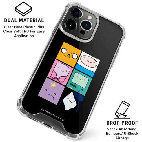 Adult Swim Adventure Time Character Tiles iPhone 16 Pro Clear Case