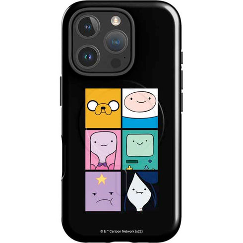 Adult Swim Adventure Time Character Tiles iPhone 16 Pro Magsafe Impact Case