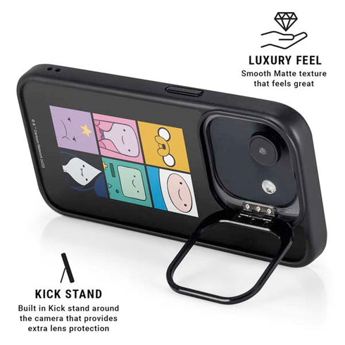 Adult Swim Adventure Time Character Tiles iPhone 16e Kickstand Case