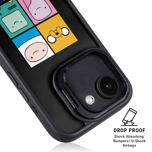 Adult Swim Adventure Time Character Tiles iPhone 16e Kickstand Case