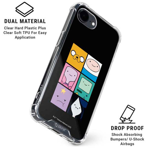 Adult Swim Adventure Time Character Tiles iPhone 16e Clear Case