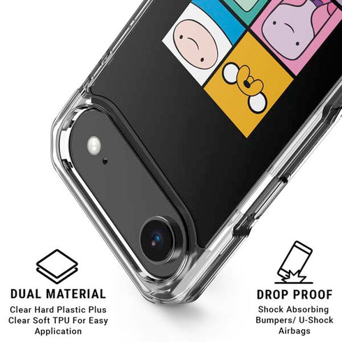 Adult Swim Adventure Time Character Tiles iPhone 17 Air Clear Case