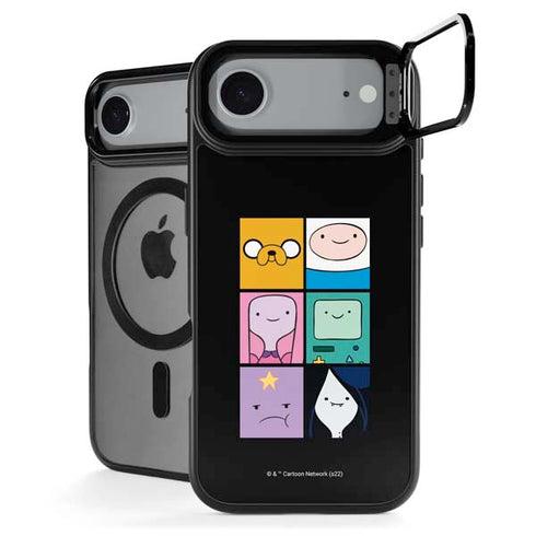 Adult Swim Adventure Time Character Tiles iPhone 17 Air Kickstand Case