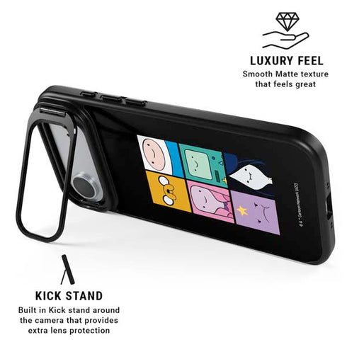 Adult Swim Adventure Time Character Tiles iPhone 17 Air Kickstand Case
