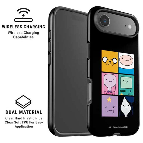 Adult Swim Adventure Time Character Tiles iPhone 17 Air Magsafe Impact Case